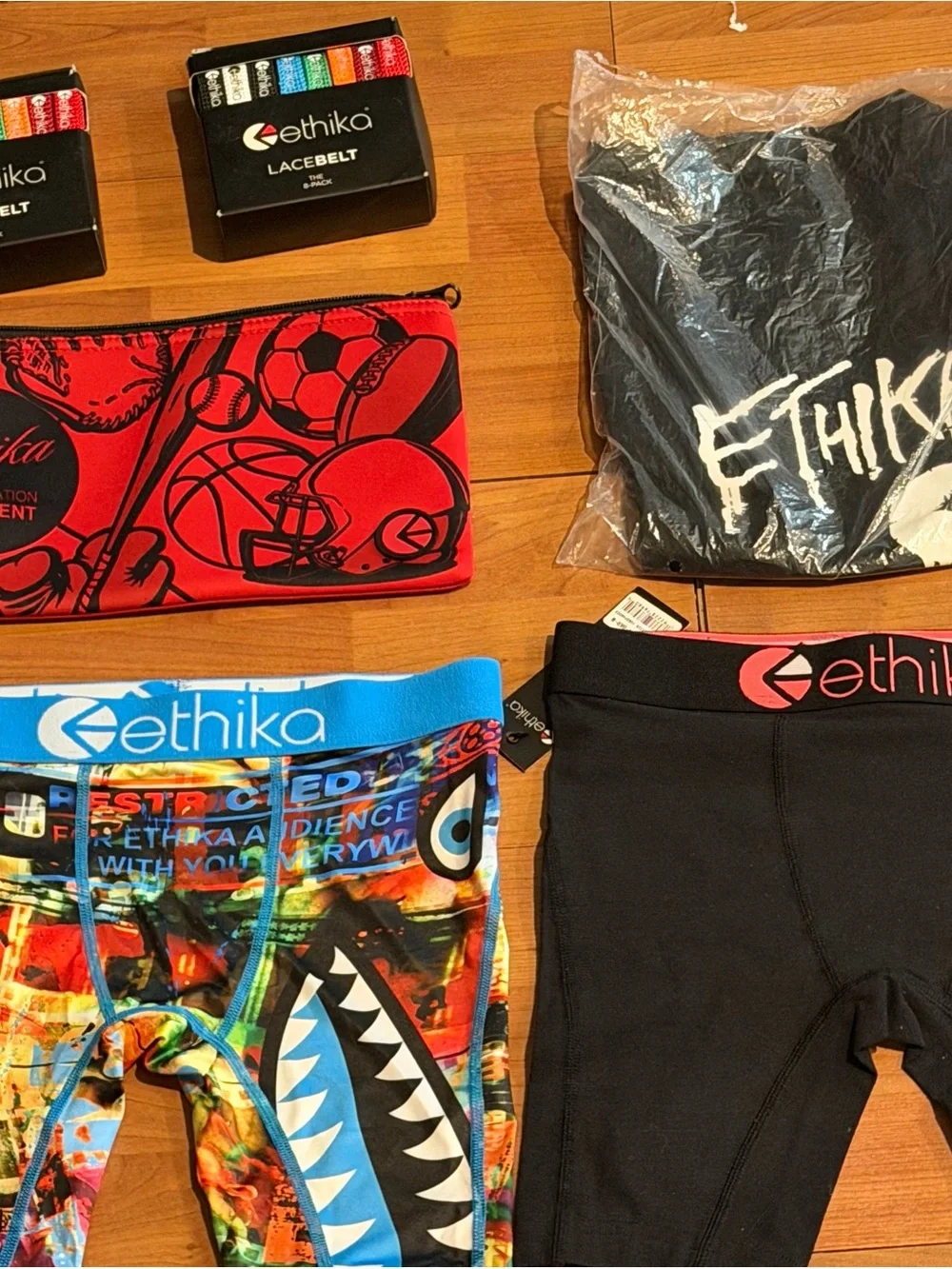 Kids boxer briefs, medium and large accessories clothing bundle boys ETHIKA MX4